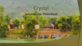  Presentation with vietnam - Beautiful presentation design featuring phong-nha-ke-bang-national backdrop and a mint green colored foreground