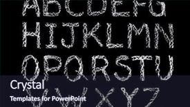  Presentation with white letters - Slides enhanced with blackboard in white chalk background and a wine colored foreground