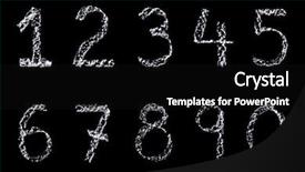  Presentation with numbers - Slide deck with blackboard in white chalk background and a black colored foreground