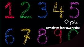  Presentation with numbers - Colorful PPT theme enhanced with phonics - handwritten numbers written backdrop and a black colored foreground