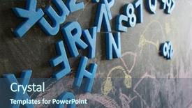  Presentation with chalkboard - Audience pleasing slides consisting of phonics - school chalkboard backdrop and a ocean colored foreground