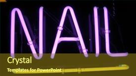 Presentation with nail - Presentation enhanced with phosphor - neon sign series nail background and a tawny brown colored foreground