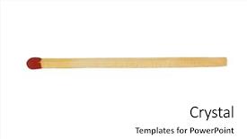  Presentation with phosphorus - Cool new slides with phosphorus - close-up of a matchstick backdrop and a white colored foreground