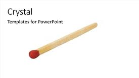  Presentation with phosphorus - PPT layouts with phosphorus - close-up of a matchstick background and a white colored foreground