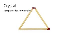  Presentation with phosphorus - Slides enhanced with phosphorus - close-up of a triangle made background and a white colored foreground