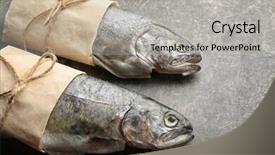  Presentation with trout fish file - PPT layouts enhanced with phosphorus - fresh trout fish wrapped background and a light gray colored foreground