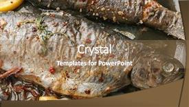  Presentation with trout - Amazing slide deck having phosphorus - frying pan with tasty trout backdrop and a  colored foreground