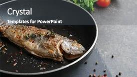  Presentation with phosphorus - Slide deck enhanced with phosphorus - frying pan with tasty trout background and a  colored foreground