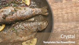  Presentation with trout - Cool new slides with phosphorus - frying pan with tasty trout backdrop and a  colored foreground