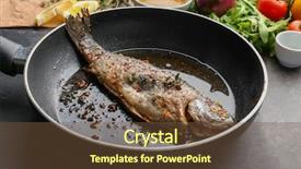  Presentation with phosphorus - Beautiful slide deck featuring phosphorus - frying pan with tasty trout backdrop and a tawny brown colored foreground