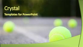  Presentation with phosphorus - Beautiful slide deck featuring phosphorus - tennis ball on the court backdrop and a tawny brown colored foreground