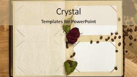  Presentation with album - Amazing theme having photo album and dry red backdrop and a lemonade colored foreground