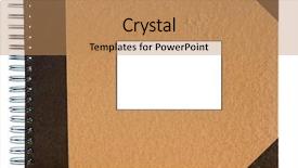  Presentation with photo album - Beautiful presentation featuring photo album cover backdrop and a coral colored foreground