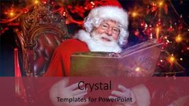  Presentation with photo album - Theme featuring photo album miracle time christmas background and a tawny brown colored foreground