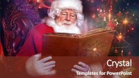  Presentation with photo album - Slides enhanced with photo album miracle time christmas background and a tawny brown colored foreground