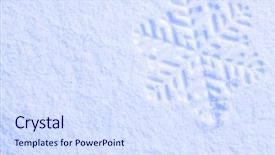  Presentation with snowflakes - Cool new slide set with photo blue snow and snowflakes backdrop and a sky blue colored foreground
