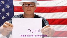  Presentation with blank - Slide deck featuring photo-booth-a-man-holds background and a sky blue colored foreground