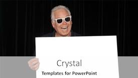  Presentation with blank - Slide deck enhanced with photo-booth-a-man-holds background and a white colored foreground