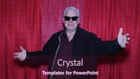  Presentation with events - Presentation theme featuring photo-booth-a-man-smile background and a wine colored foreground