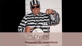  Presentation with party time - PPT theme enhanced with photo-booth-a-man-wears and a coral colored foreground