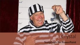  Presentation with party time - Slides featuring photo-booth-a-man-wears background and a red colored foreground