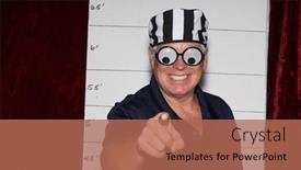  Presentation with party time - Slides with photo-booth-a-man-wears and a  colored foreground