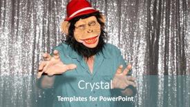  Presentation with monkey - Presentation consisting of photo-booth-a-man background and a seafoam green colored foreground