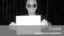  Presentation with party time - PPT theme enhanced with photo-booth-a-smiles and a gray colored foreground