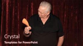  Presentation with chicken - Presentation featuring photo-booth-chicken-leg background and a wine colored foreground