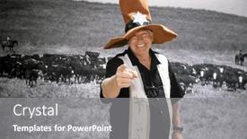  Presentation with green screen - PPT theme consisting of photo-booth-green-screen-photo and a  colored foreground