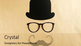  Presentation with glasses - Cool new theme with photo-booth-props-glasses-mustache backdrop and a  colored foreground