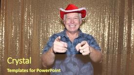  Presentation with red gold - PPT layouts having photo booth with a gold background and a  colored foreground