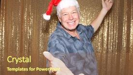  Presentation with gold red - PPT theme featuring photo booth with a gold background and a  colored foreground