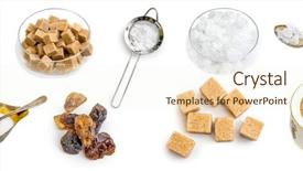  Presentation with photo collage - Slides featuring photo collage of amber brown background and a cream colored foreground