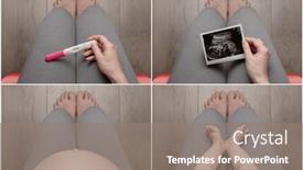  Presentation with photo collage - Theme having photo-collage-of-pregnant-woman background and a gray colored foreground