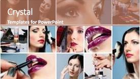  Presentation with photo collage - Theme enhanced with collage on the of make background and a coral colored foreground