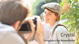  Presentation with my role model - Presentation featuring photo contest - photographer taking picture of trendy background and a coral colored foreground