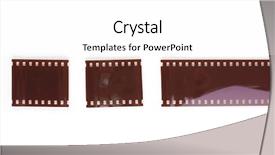  Presentation with film - Audience pleasing presentation theme consisting of photo film isolated on white backdrop and a white colored foreground