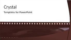  Presentation with film - Presentation design enhanced with photo film isolated on white background and a white colored foreground