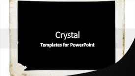  Presentation with photograph - Slides enhanced with photo frame - vintage photograph isolated on white background and a black colored foreground