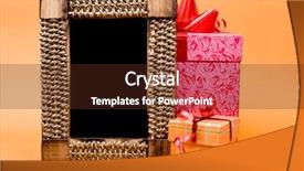  Presentation with an open gift box - Cool new theme with photo frame and gift box backdrop and a  colored foreground