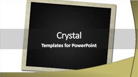  Presentation with photo album - Presentation theme consisting of photo frame card isolated background and a dark gray colored foreground