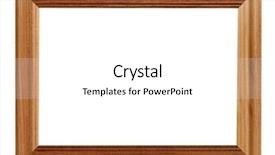  Presentation with old white antique frame - Slide deck featuring photo frame isolated on white background and a  colored foreground