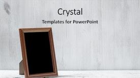  Presentation with old photo - PPT layouts having photo frame on old white background and a light gray colored foreground