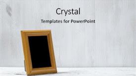  Presentation with old white antique frame - Amazing PPT layouts having photo frame on old white backdrop and a  colored foreground