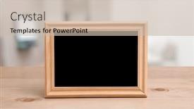  Presentation with living room - Amazing theme having photo-frame-on-the-wooden backdrop and a soft green colored foreground