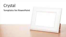  Presentation with dark vintage wood table texture - Slide set consisting of young brown cattle standing staring in myanmar background and a coral colored foreground