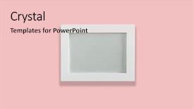  Presentation with frame border - PPT theme with photo frame with white border background and a lemonade colored foreground