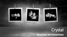  Presentation with newborn - Presentation having photo frames - images collection line of newborn background and a gray colored foreground