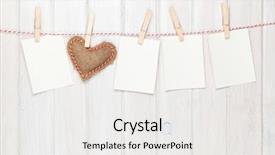  Presentation with country photo - Beautiful theme featuring photo frames and valentines toy backdrop and a white colored foreground